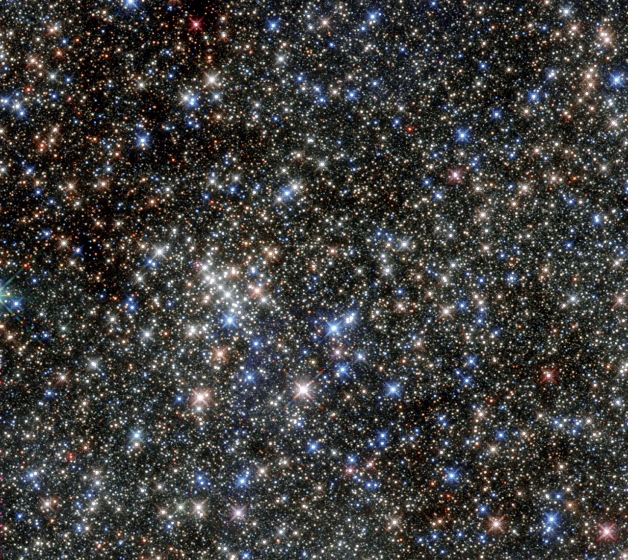 Artist's impression of a bloated red supergiant star shrouded in thick clouds of dust, glowing deep red against a starfield.